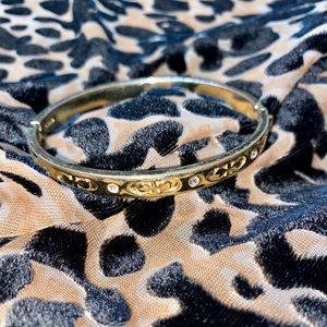 Coach Signature Hinged Bangle